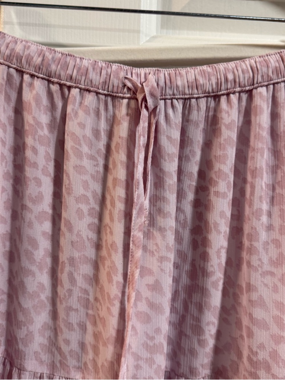aerie Pale Pink Tiered Maxi Skirt - Picture 2 of 3